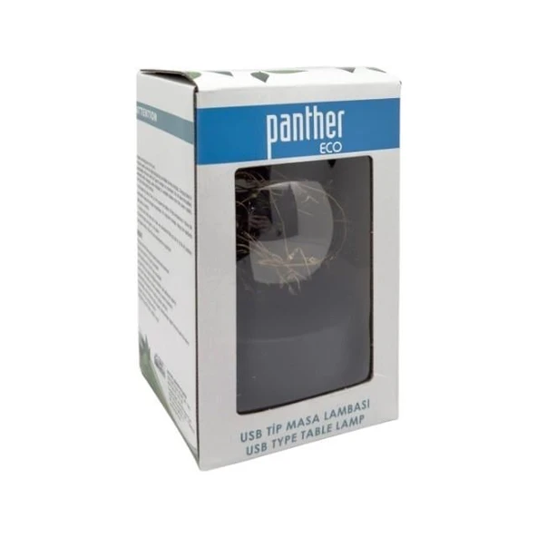 Panther LEDO-02SD USB Şarjlı Masa Lambası Eskitme Bronz - 2
