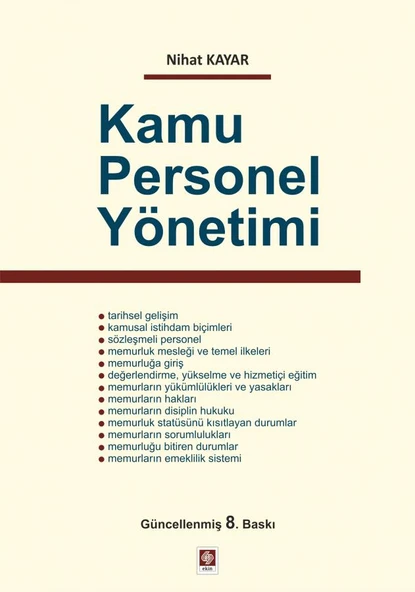 Kamu Personel Yönetimi  8.Baskı - 1