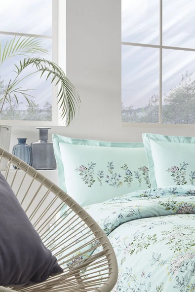 Özdilek Romantic Touch Çift Kişilik Nevresim Takımı Mint - 2