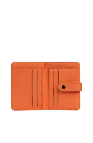 CENGİZ PAKEL Cengiz Pakel Kadın Mini Boy Çıt Çıt Detaylı Cüzdan – 65315M - Kiremit - 3