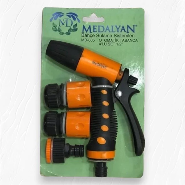 Medalyan MD-605 4 Uç Otomatik Tetikli Bahçe Sulama Tabancası