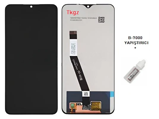 Tkgz - Xiaomi Redmi 9 Uyumlu Lcd Ekran Dokunmatik Orijinal + B-7000 - Resim 1