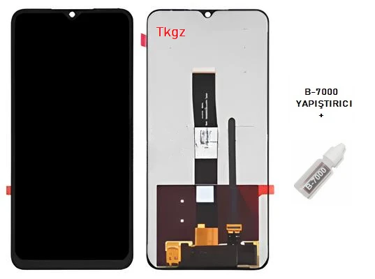Tkgz - Xiaomi Redmi 9A Uyumlu Lcd Ekran Dokunmatik Orijinal + B-7000