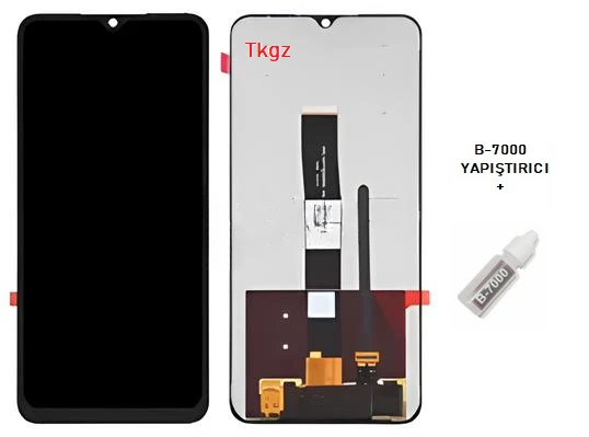 Tkgz - Xiaomi Redmi 9C Uyumlu Lcd Ekran Dokunmatik Orijinal + B-7000 ürün görseli 1