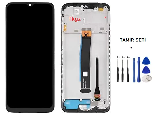Tkgz - Xiaomi Redmi 10C  Uyumlu Lcd Ekran Dokunmatik Orijinal ÇITALI + TAMİR SETİ
