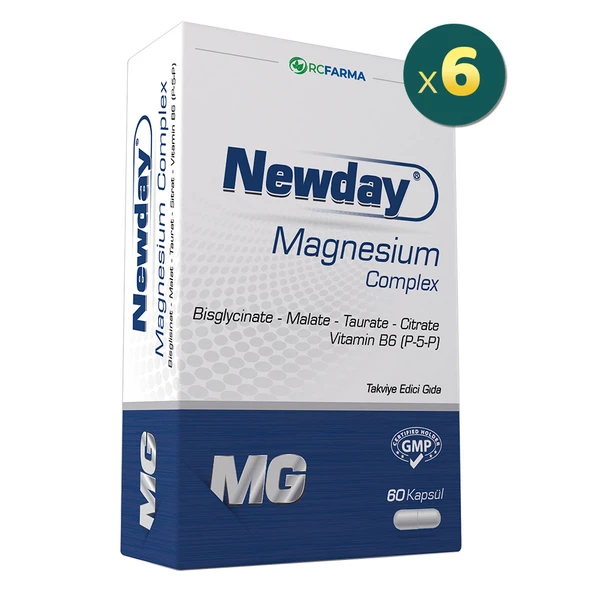 Newday Magnezyum Complex 60 Kapsül 6'lı