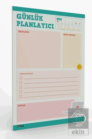 Günlük Planlayıcı Çek Kopar- Evde, Okulda, İşte