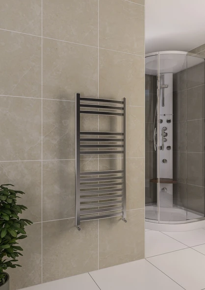 Warma Lixa Çelik Dizayn Krom Havlupan 500x1100 ürün görseli