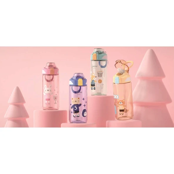 Shotay Çocuk Su Matarası Tritan Yeşil 570Ml - 5