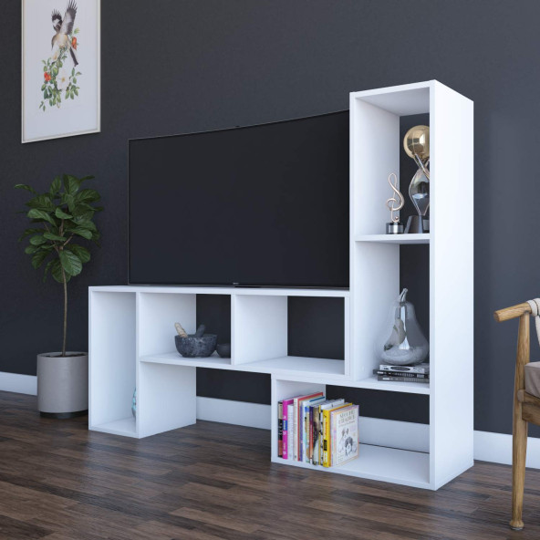 Dienni Beyaz Puzzle Tv Sehpası - 3