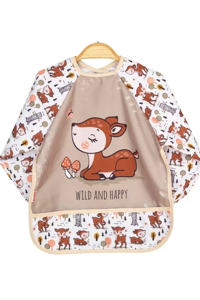 Ceylan Desen 4'lü Set Eko Sıvı Geçirmez Aktivite Ve Mama Önlüğü Kendi Kutusunda 6-24 Ay - Resim 2