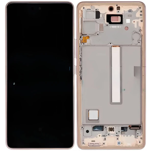 Samsung Galaxy A53 -5G Uyumlu Lcd Ekran Dokunmatik SERVİS Orijinali ÇITALI  GOLD