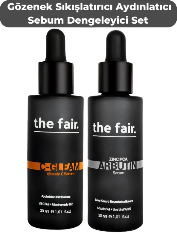 the fair. Leke Karşıtı Gözenek Sıkışlatırıcı ve Aydınlatıcı Vegan Cilt Bakım Seti