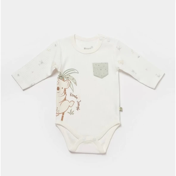 Koala Jungle Uzun Kol Bebek Body  Mint