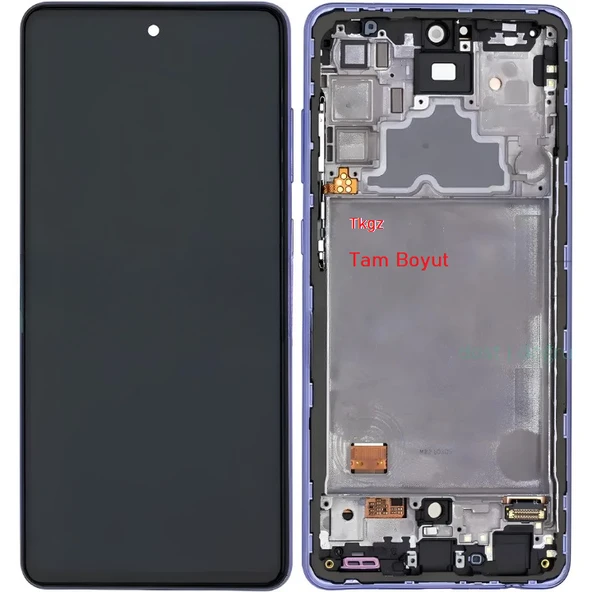 Samsung Galaxy A72 - SM-A725 Uyumlu Lcd Ekran Dokunmatik SERVİS Orijinali ÇITALI MOR ürün görseli 1
