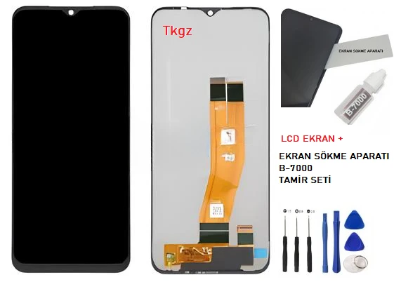 Samsung Galaxy A14  -4G - SM-A145 Uyumlu Lcd Ekran Dokunmatik SERVİS Orijinali + B-7000 + TAMİR SETİ ürün görseli 1