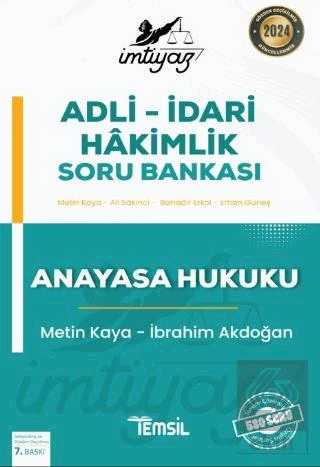 İmtiyaz Adli - İdari Hakimlik Soru Bankası Anayasa - 3