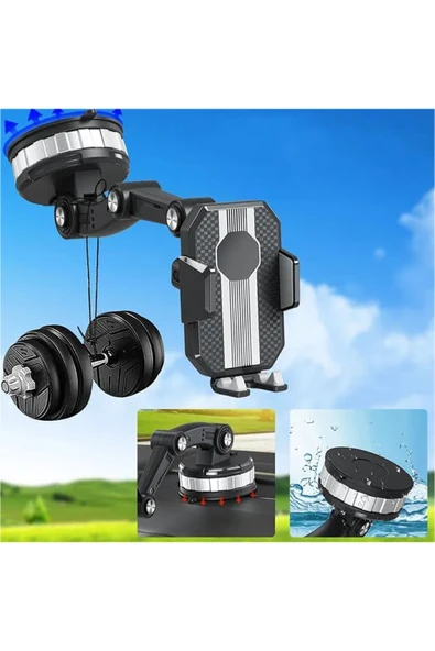 İthink 360 Derece Dönebilen Ayarlanabilir Araç İçi Telefon Tutucu - Resim 5