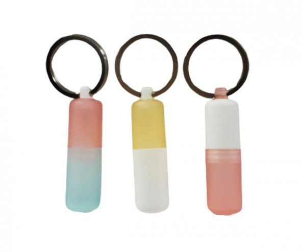 Dr. Plus Mini Anahtarlık İlaç Taşıma Kutusu Renkli