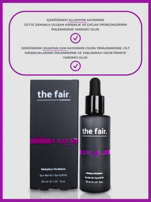 the fair. Kolajen&Sıkılaştıcı Peptit Destekli Yaşlanma Karşıtı Set - 7