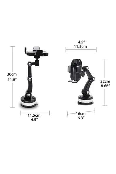 İthink 360 Derece Dönebilen Ayarlanabilir Araç İçi Telefon Tutucu - Resim 2