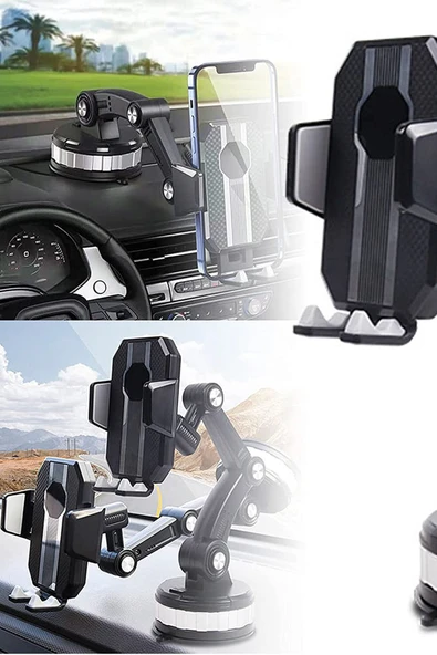 İthink 360 Derece Dönebilen Ayarlanabilir Araç İçi Telefon Tutucu - Resim 3