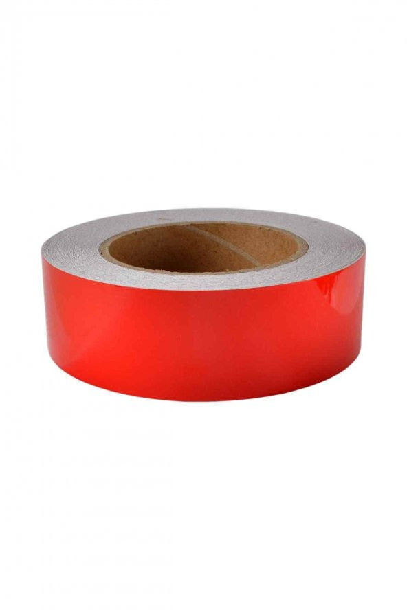 Fosforlu Bant 4 Cm X 25 Mt Kırmızı - 1