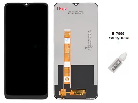 Oppo A9 2020 Uyumlu Lcd Ekran Dokunmatik SERVİS Orijinali + B-7000 ürün görseli 1