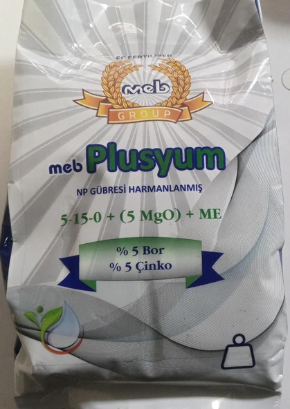 Mebor Plusyum 5 Kg - 5-5-0+(5MgO)+5B+5Zn NPK Gübresi