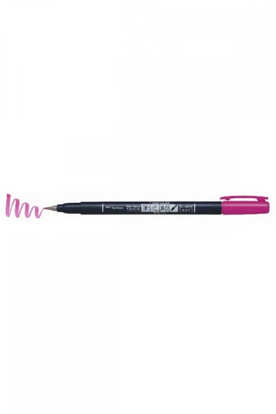 Tombow Fudenosuke Brush Pen Fırça Uçlu Kalem Sert Uç - Pembe ürün görseli
