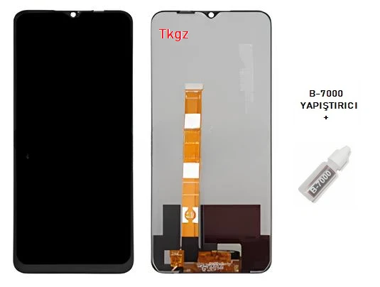 Oppo A16 Uyumlu Lcd Ekran Dokunmatik SERVİS Orijinali + B-7000 ürün görseli 1