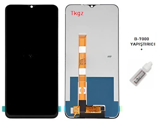 Oppo Realme C21S Uyumlu Lcd Ekran Dokunmatik SERVİS Orijinali + B-7000