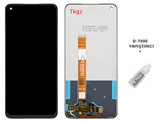Oppo A72 Uyumlu Lcd Ekran Dokunmatik SERVİS Orijinali + B-7000 ürün görseli 1