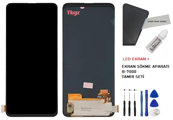Xiaomi POCO F2 PRO Uyumlu Lcd Ekran Dokunmatik SERVİS Orijinali + B-7000 + TAMİR SETİ