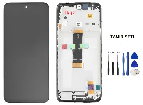 Xiaomi Redmi 12  Uyumlu Lcd Ekran Dokunmatik SERVİS Orijinali ÇITALI + TAMİR SETİ