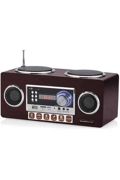 Golmdmaster Sr128 Retro Radyolu Buetooth Hoparlör - 6