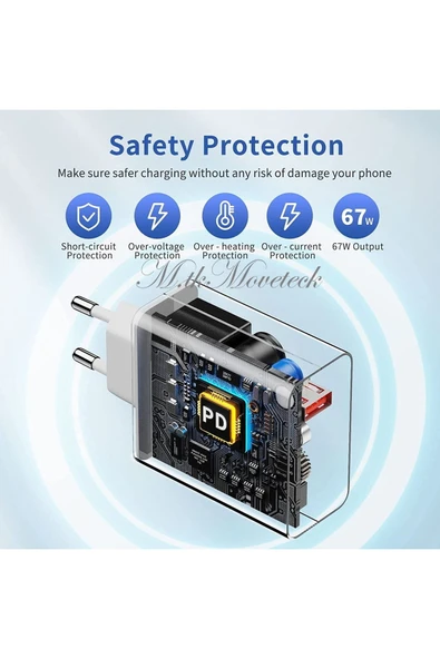 Xiaomi Redmi Note 12 Pro Plus 67 Wolt Orjinal Turbo Şarj Aleti Cihazı Kablo Adaptör 2in1 Set Type-c - 2