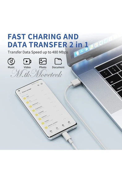 Xiaomi Redmi Note 12 Pro Plus 67 Wolt Orjinal Turbo Şarj Aleti Cihazı Kablo Adaptör 2in1 Set Type-c - 7