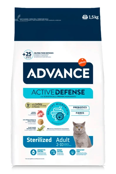 Advance Hindili Kısırlaştırılmış Yetişkin Kedi Maması 1,5 Kg