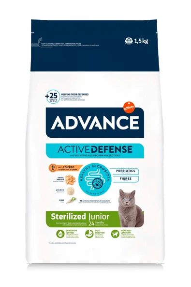 Advance Young Sterilized Junior Kısırlaştırılmış Kedi Maması 1,5 Kg