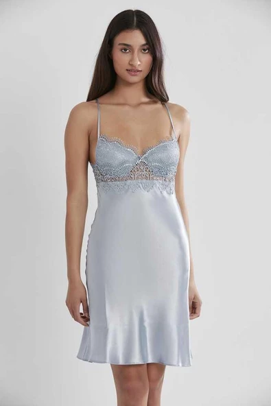 Pierre Cardin 6'lı Kaplı Gecelik Sabahlık Set 6325 Mist - 4