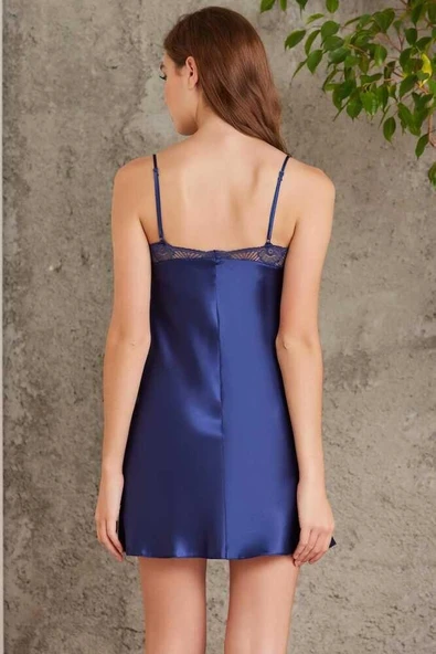 Pierre Cardin Saten Lacivert Dörtlü Gelin Çeyiz Seti 7035 - 6