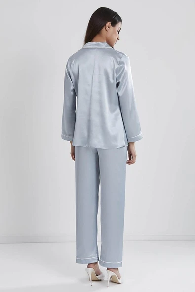 Pierre Cardin Saten Pijama Takımı 1200 Mist - 4
