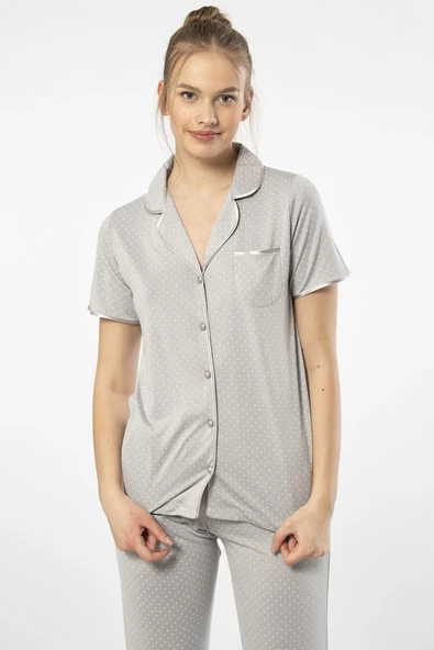 Türen Kadın Pijama Takımı 3291/Gri - 6