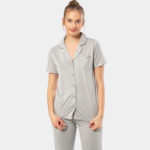 Türen Kadın Pijama Takımı 3291/Gri - 3