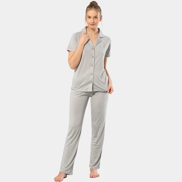 Türen Kadın Pijama Takımı 3291/Gri - 2