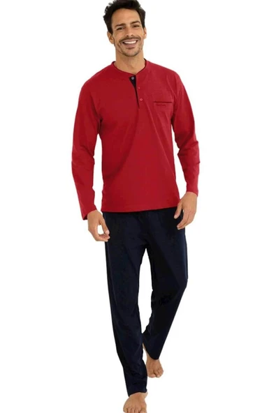 Pierre Cardin 5li Penye Robdöşambr Damat Pijama Set 5560 - 4