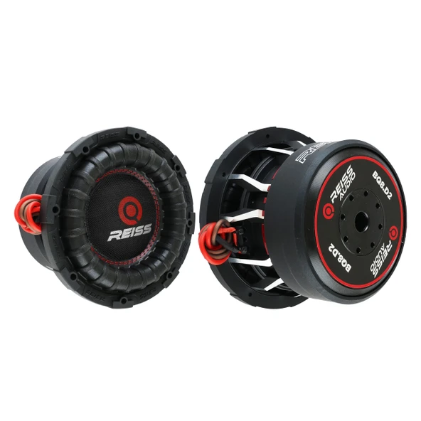 REISS AUDIO RS-BQ8.D2 20 CM SUBWOOFER BAS ÇİFT BOBİNLİ 2 OHM 1000 WAT MAXİMUM POWER