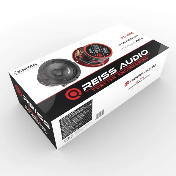 REİSS Rs-Dp4 10 cm Profesyonel Oto Midrange Hoparlör Takımı Çifti 300WAT - 3