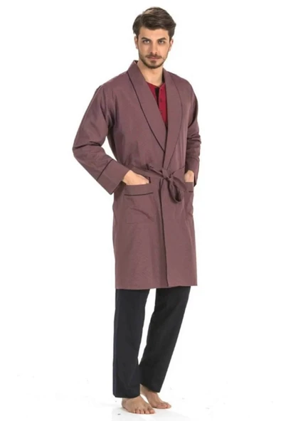 Pierre Cardin 5li Penye Robdöşambr Damat Pijama Set 5560 - 2